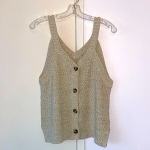 Like new! Beige sweater tank by Madewell size medium
